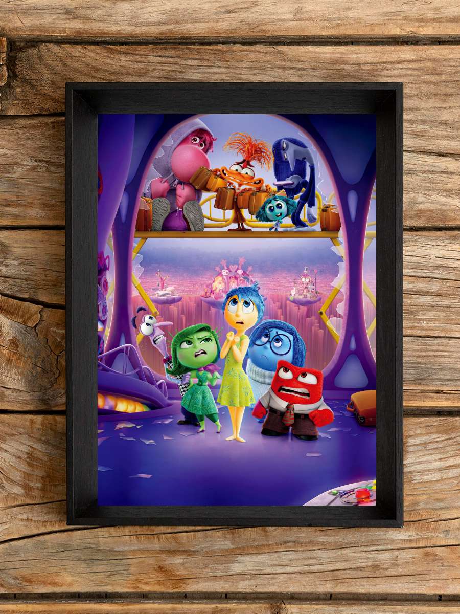 Ters Yüz 2 - Inside Out 2 Film Tablo Siyah Çerçeveli Film Poster Afiş Tablo