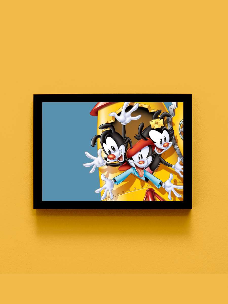 Animaniacs Dizi Tablo Siyah Çerçeveli Dizi Poster Duvar Tablo