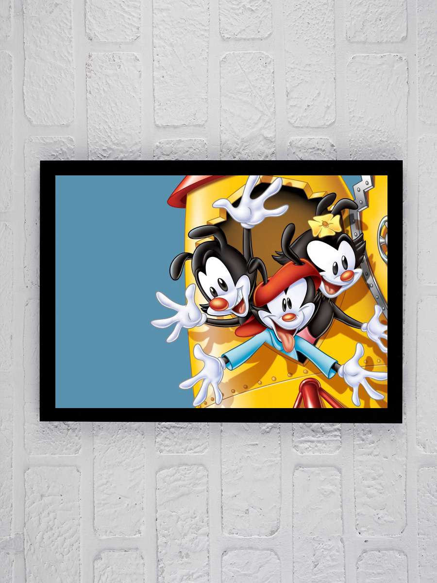 Animaniacs Dizi Tablo Siyah Çerçeveli Dizi Poster Duvar Tablo