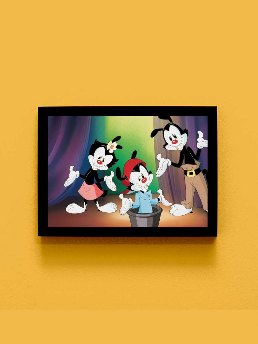 Animaniacs Dizi Tablo Siyah Çerçeveli Dizi Poster Duvar Tablo