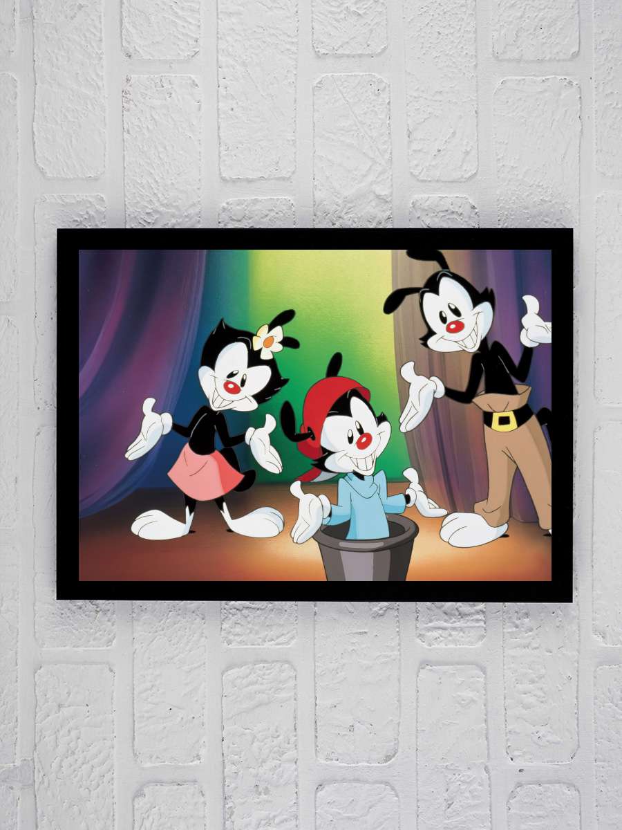 Animaniacs Dizi Tablo Siyah Çerçeveli Dizi Poster Duvar Tablo