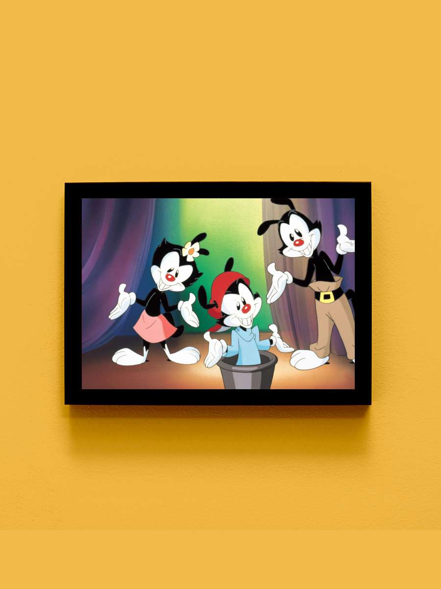 Animaniacs Dizi Tablo Siyah Çerçeveli Dizi Poster Duvar Tablo