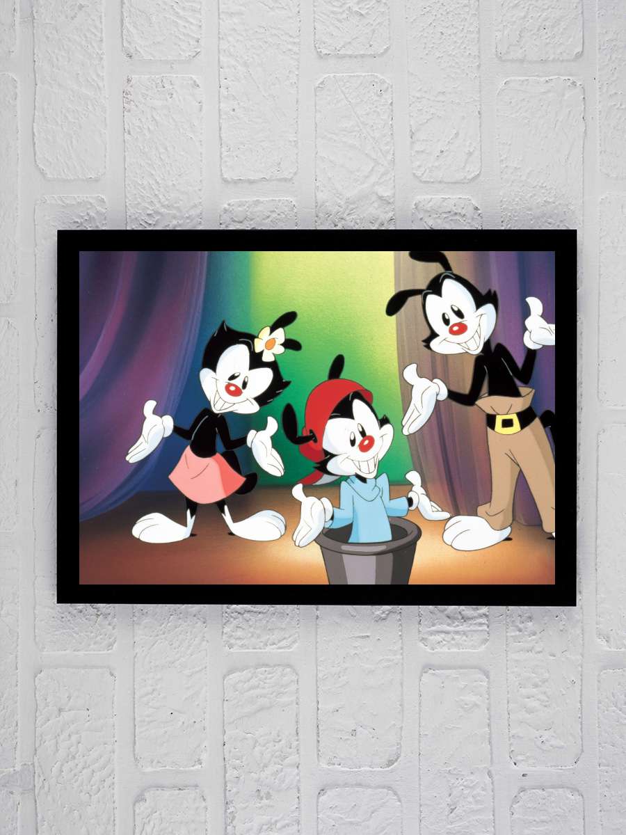 Animaniacs Dizi Tablo Siyah Çerçeveli Dizi Poster Duvar Tablo