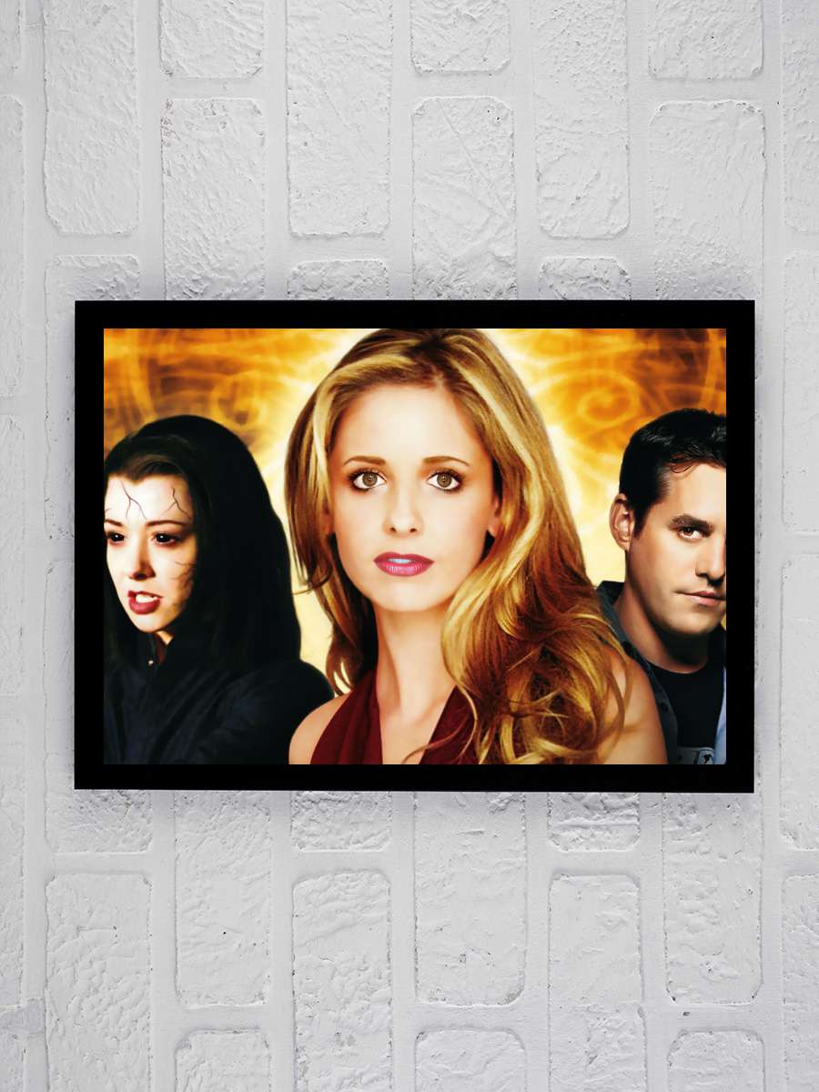 Vampir Avcısı Buffy - Buffy the Vampire Slayer Dizi Tablo Siyah Çerçeveli Dizi Poster Duvar Tablo