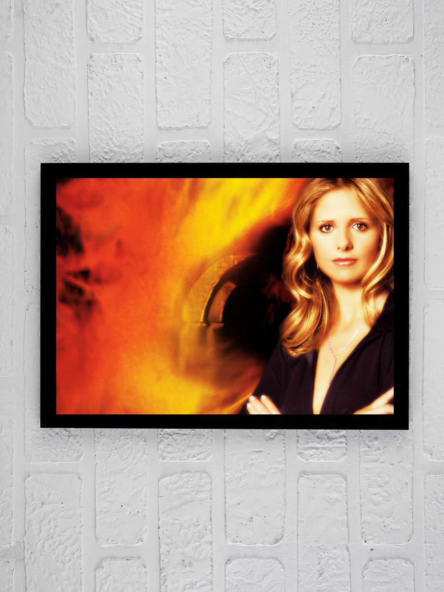 Vampir Avcısı Buffy - Buffy the Vampire Slayer Dizi Tablo Siyah Çerçeveli Dizi Poster Duvar Tablo