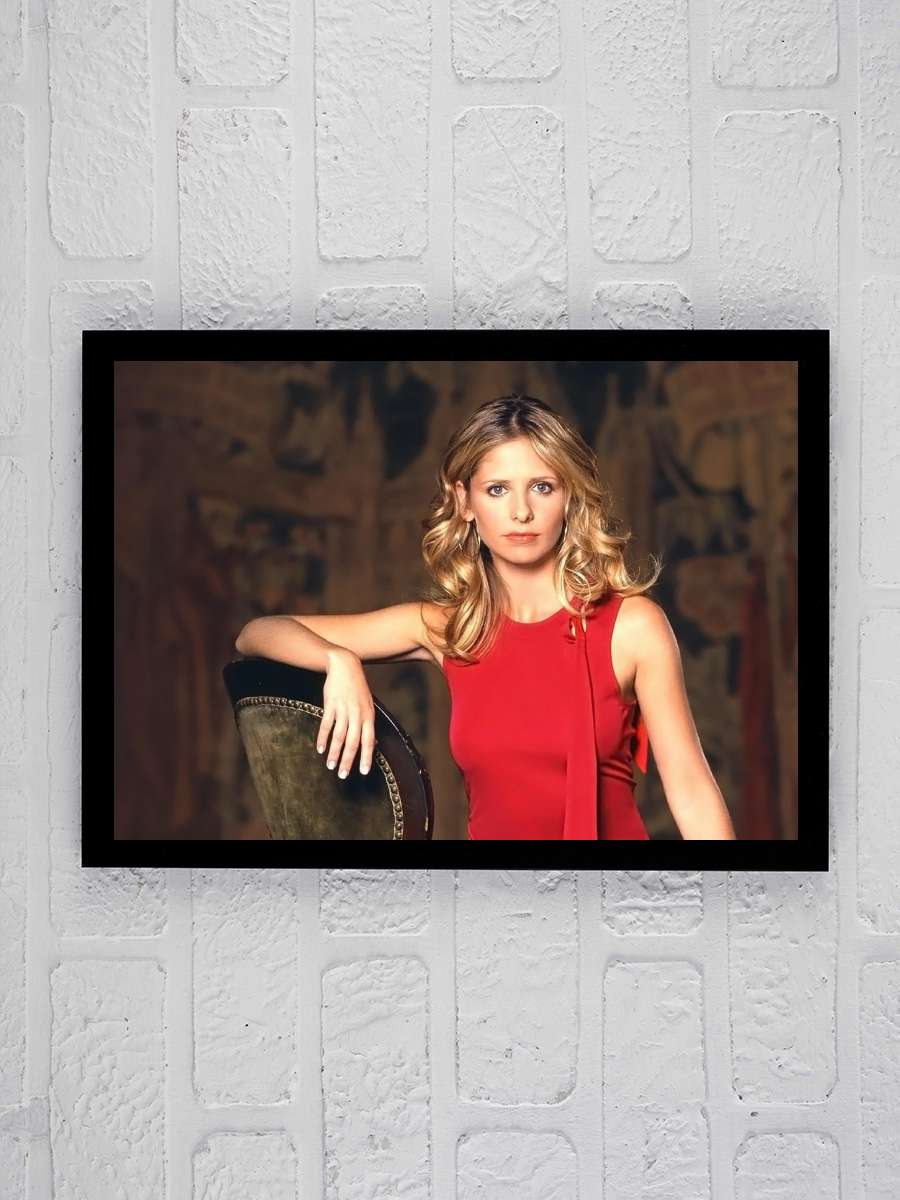 Vampir Avcısı Buffy - Buffy the Vampire Slayer Dizi Tablo Siyah Çerçeveli Dizi Poster Duvar Tablo