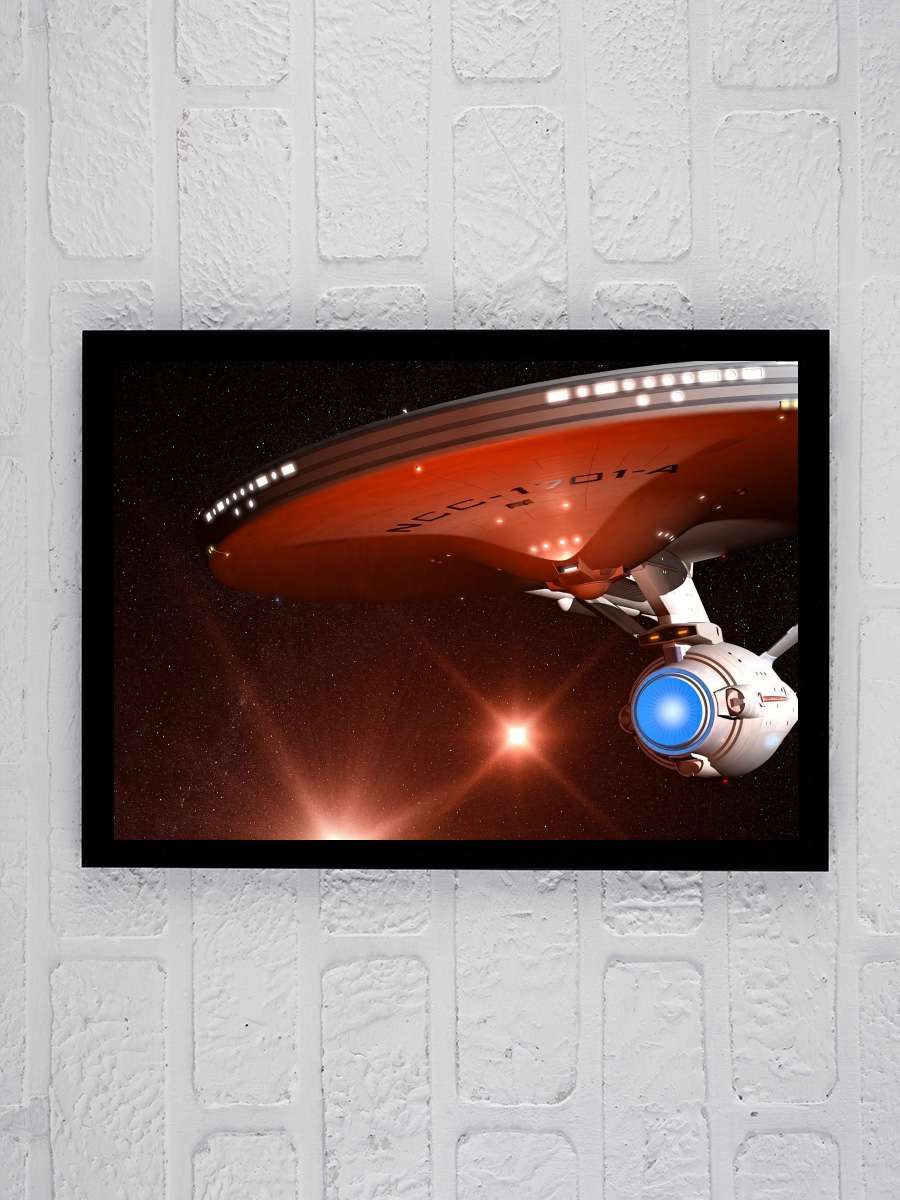 Star Trek Dizi Tablo Siyah Çerçeveli Dizi Poster Duvar Tablo