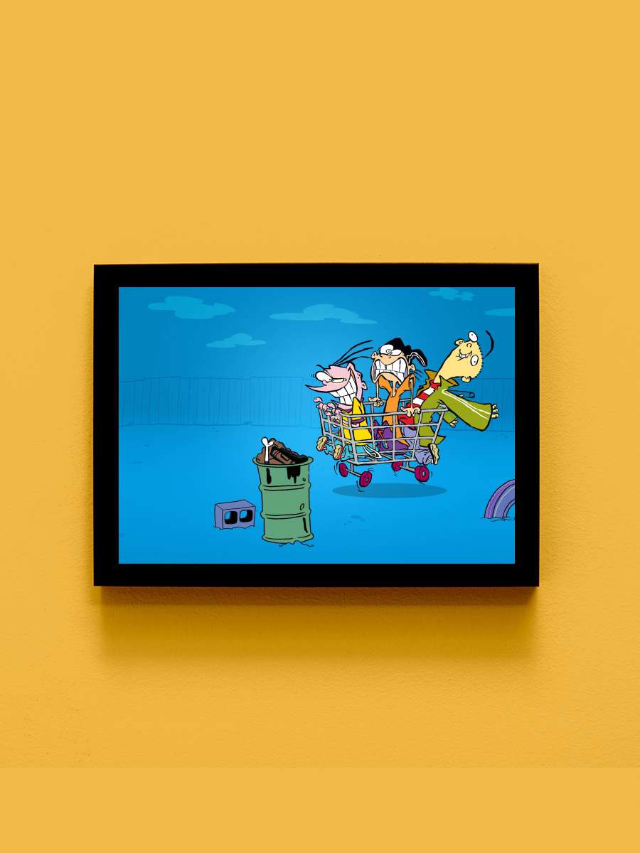 Ed, Edd ve Eddy - Ed, Edd n Eddy Dizi Tablo Siyah Çerçeveli Dizi Poster Duvar Tablo