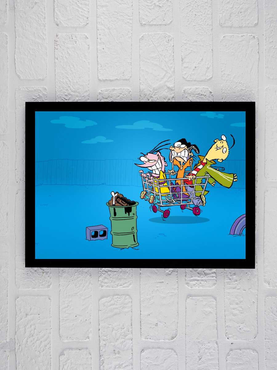 Ed, Edd ve Eddy - Ed, Edd n Eddy Dizi Tablo Siyah Çerçeveli Dizi Poster Duvar Tablo