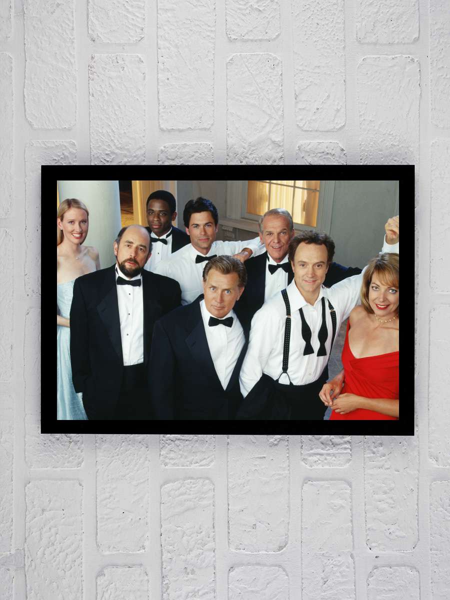 The West Wing Dizi Tablo Siyah Çerçeveli Dizi Poster Duvar Tablo