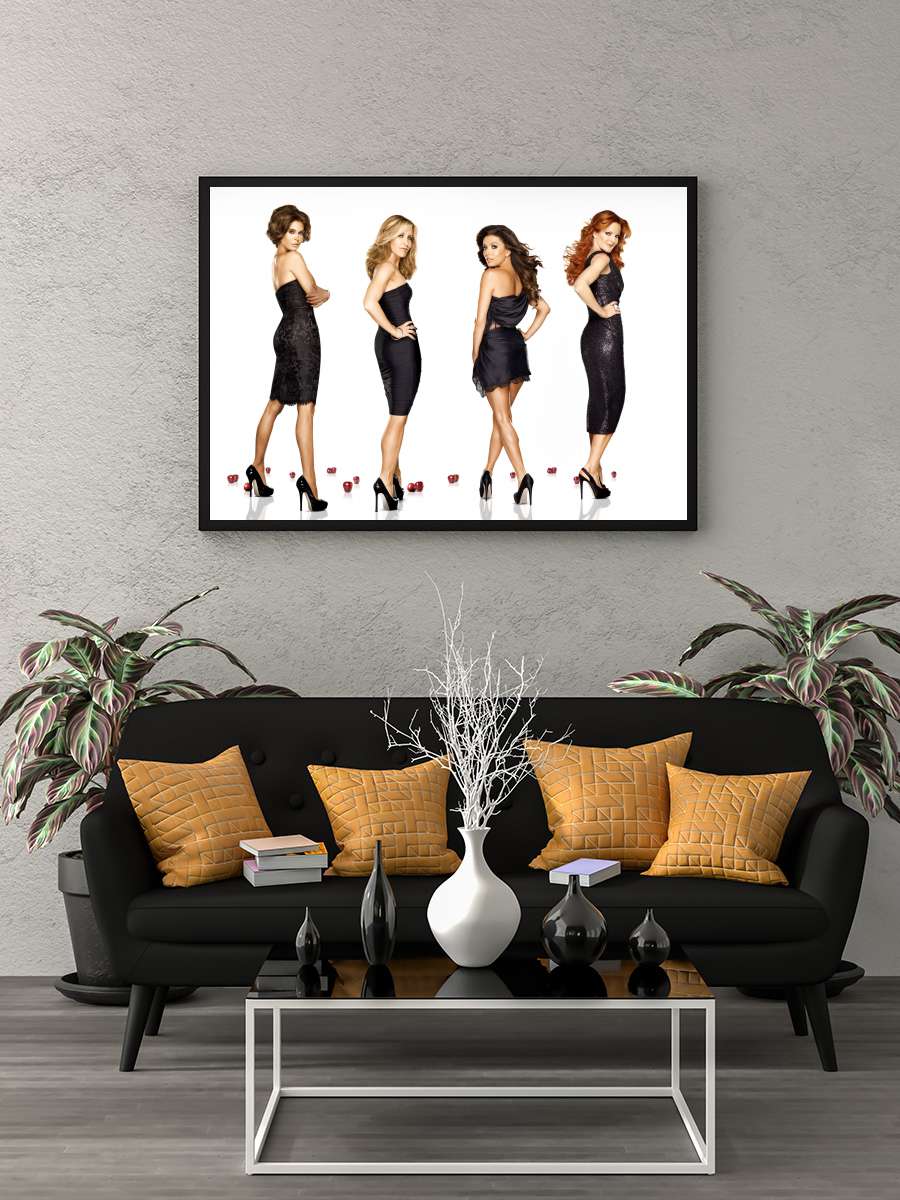 Desperate Housewives Dizi Tablo Siyah Çerçeveli Dizi Poster Duvar Tablo