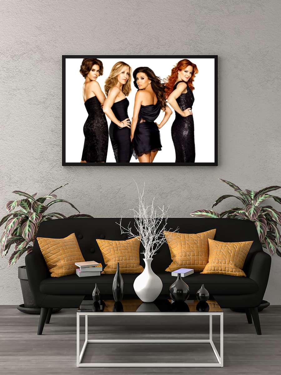 Desperate Housewives Dizi Tablo Siyah Çerçeveli Dizi Poster Duvar Tablo