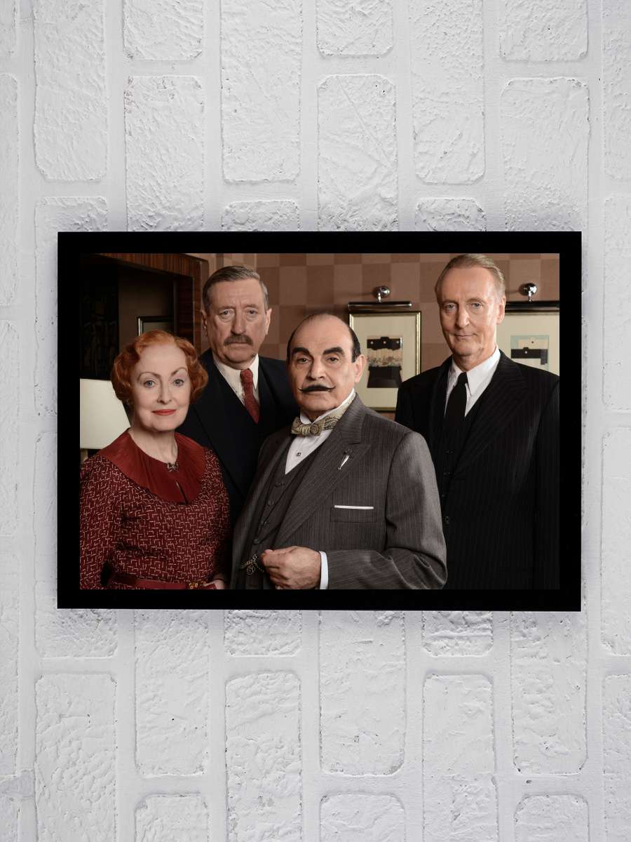 Herkül Puaro - Agatha Christie's Poirot Dizi Tablo Siyah Çerçeveli Dizi Poster Duvar Tablo