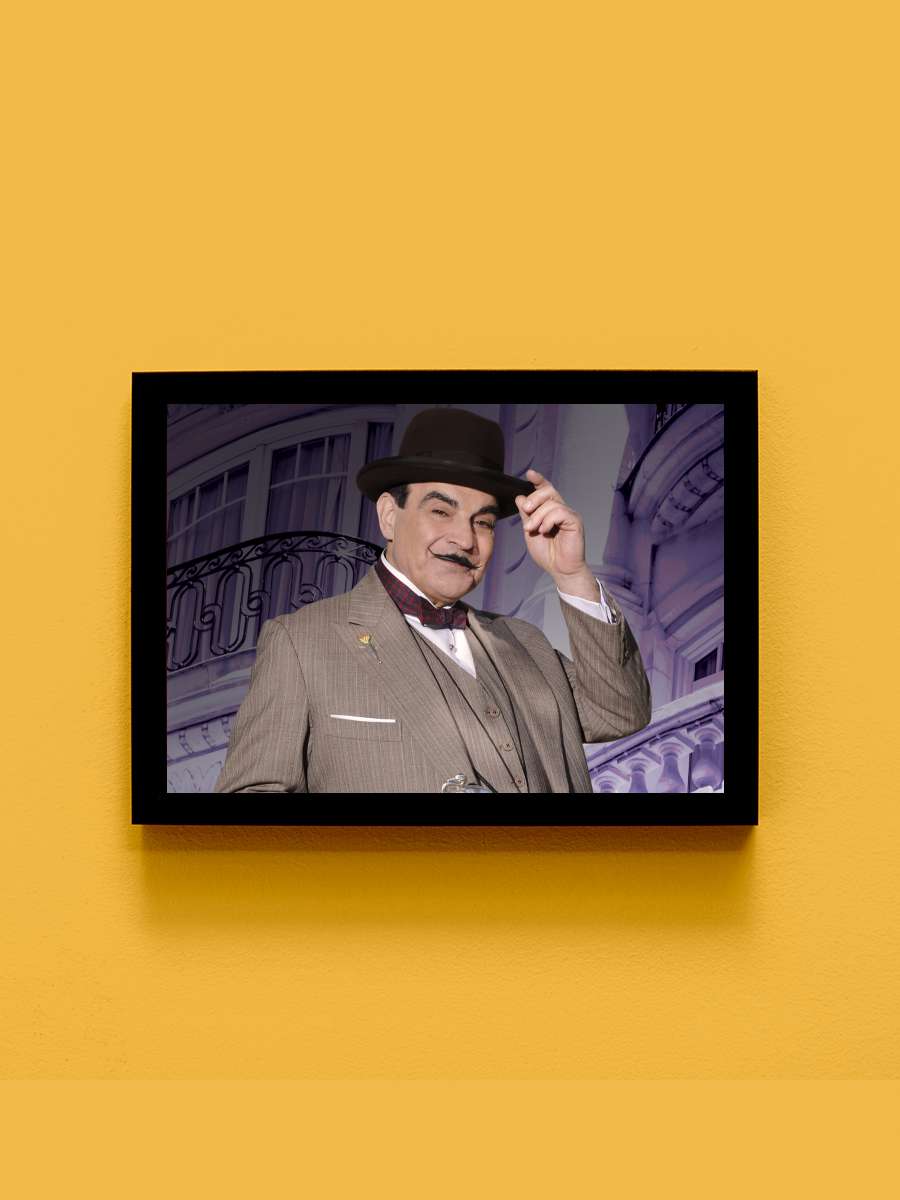 Herkül Puaro - Agatha Christie's Poirot Dizi Tablo Siyah Çerçeveli Dizi Poster Duvar Tablo