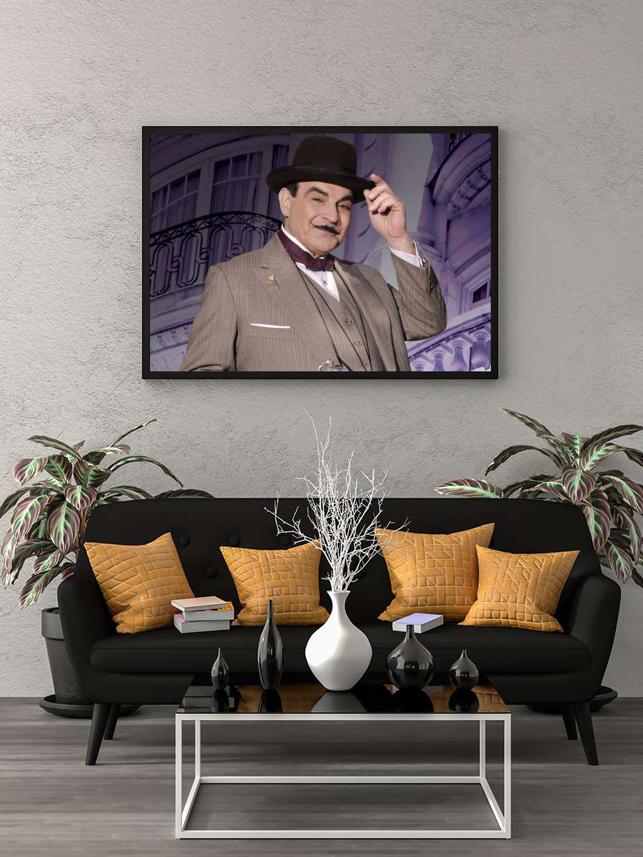 Herkül Puaro - Agatha Christie's Poirot Dizi Tablo Siyah Çerçeveli Dizi Poster Duvar Tablo