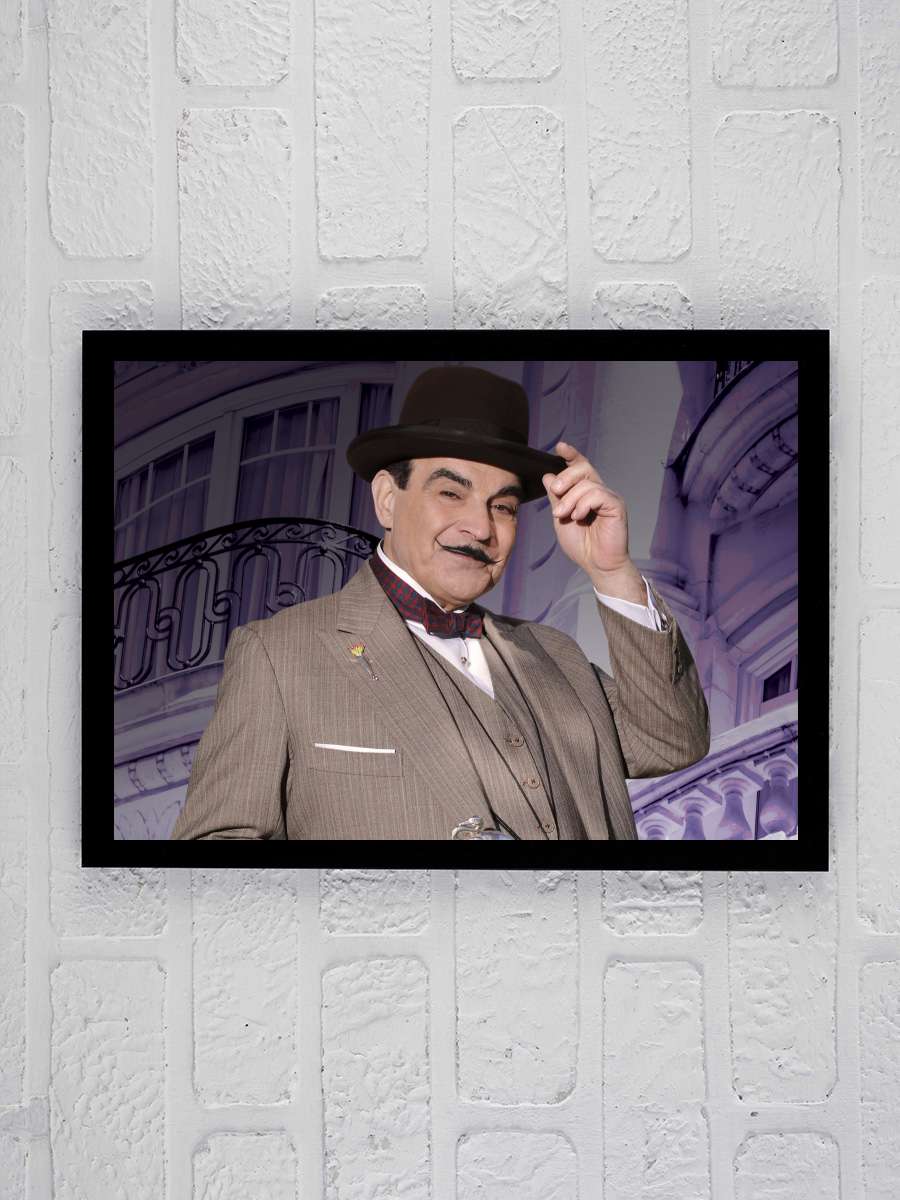 Herkül Puaro - Agatha Christie's Poirot Dizi Tablo Siyah Çerçeveli Dizi Poster Duvar Tablo