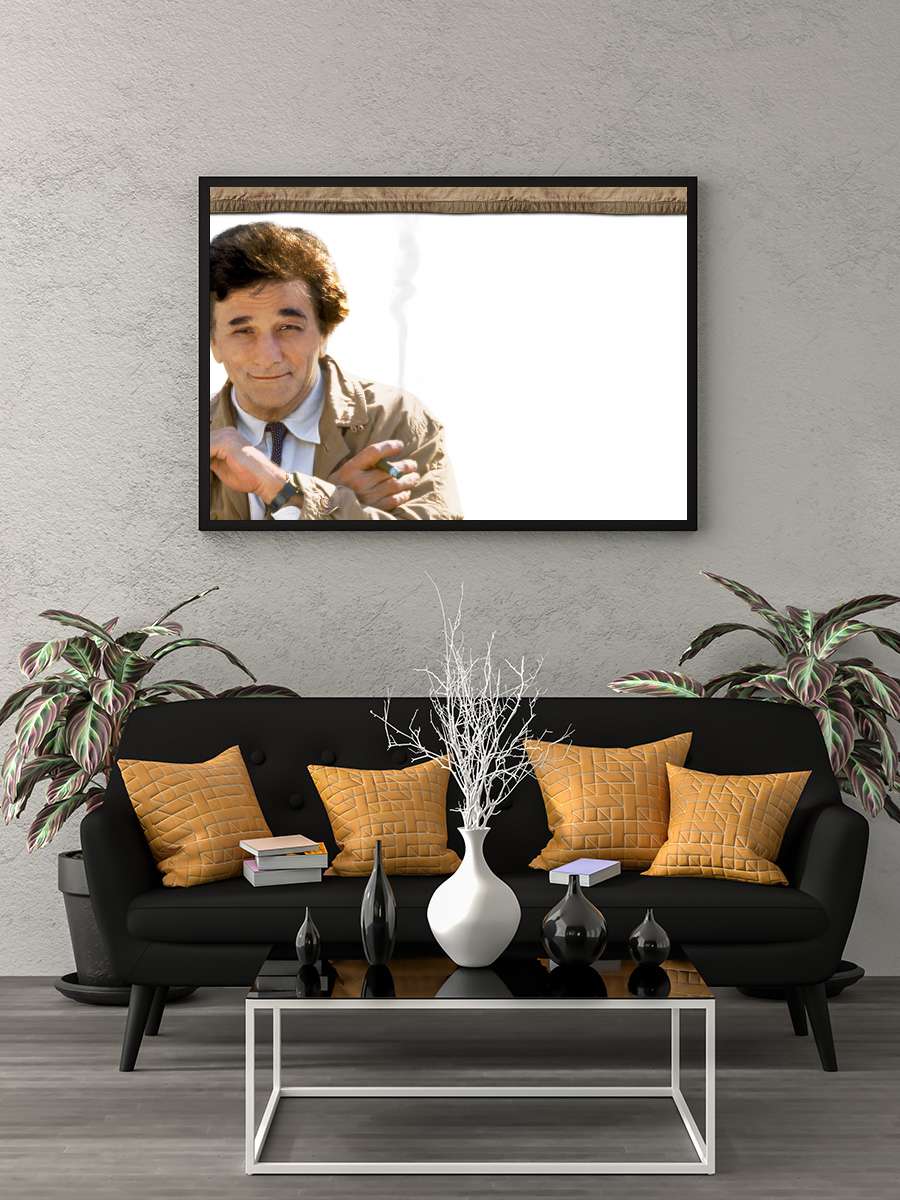 Columbo Dizi Tablo Siyah Çerçeveli Dizi Poster Duvar Tablo