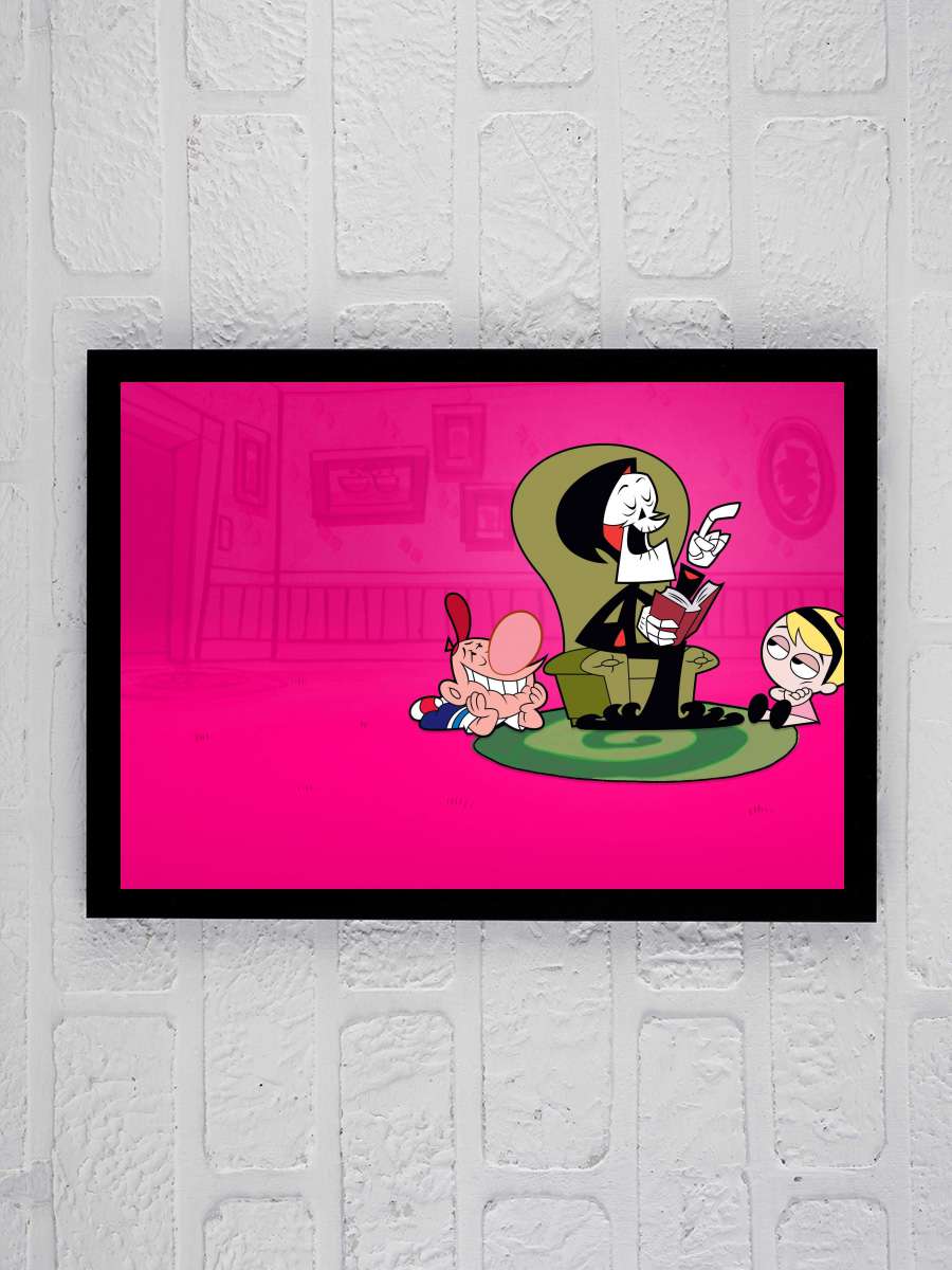 The Grim Adventures of Billy and Mandy Dizi Tablo Siyah Çerçeveli Dizi Poster Duvar Tablo