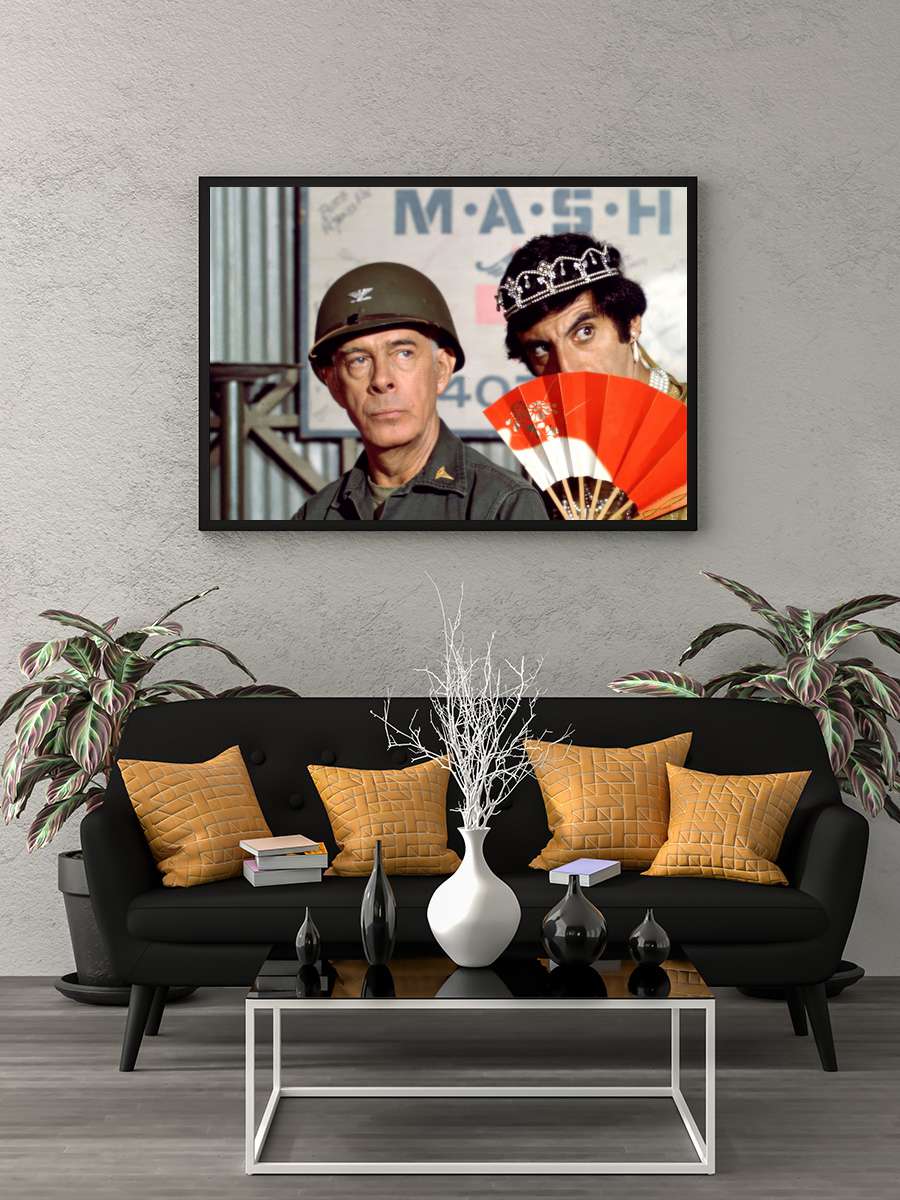 M*A*S*H Dizi Tablo Siyah Çerçeveli Dizi Poster Duvar Tablo