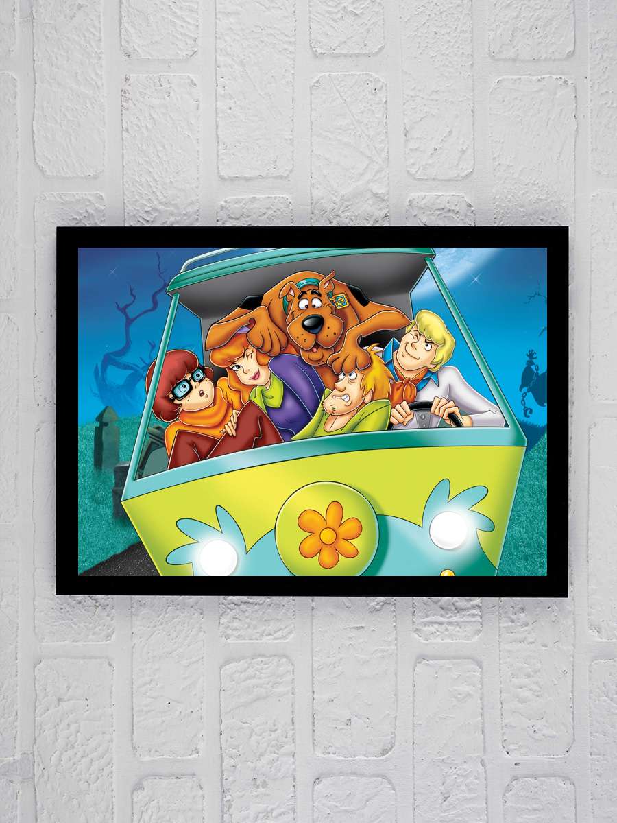 Scooby-Doo, Neredesin? - Scooby-Doo, Where Are You! Dizi Tablo Siyah Çerçeveli Dizi Poster Duvar Tablo