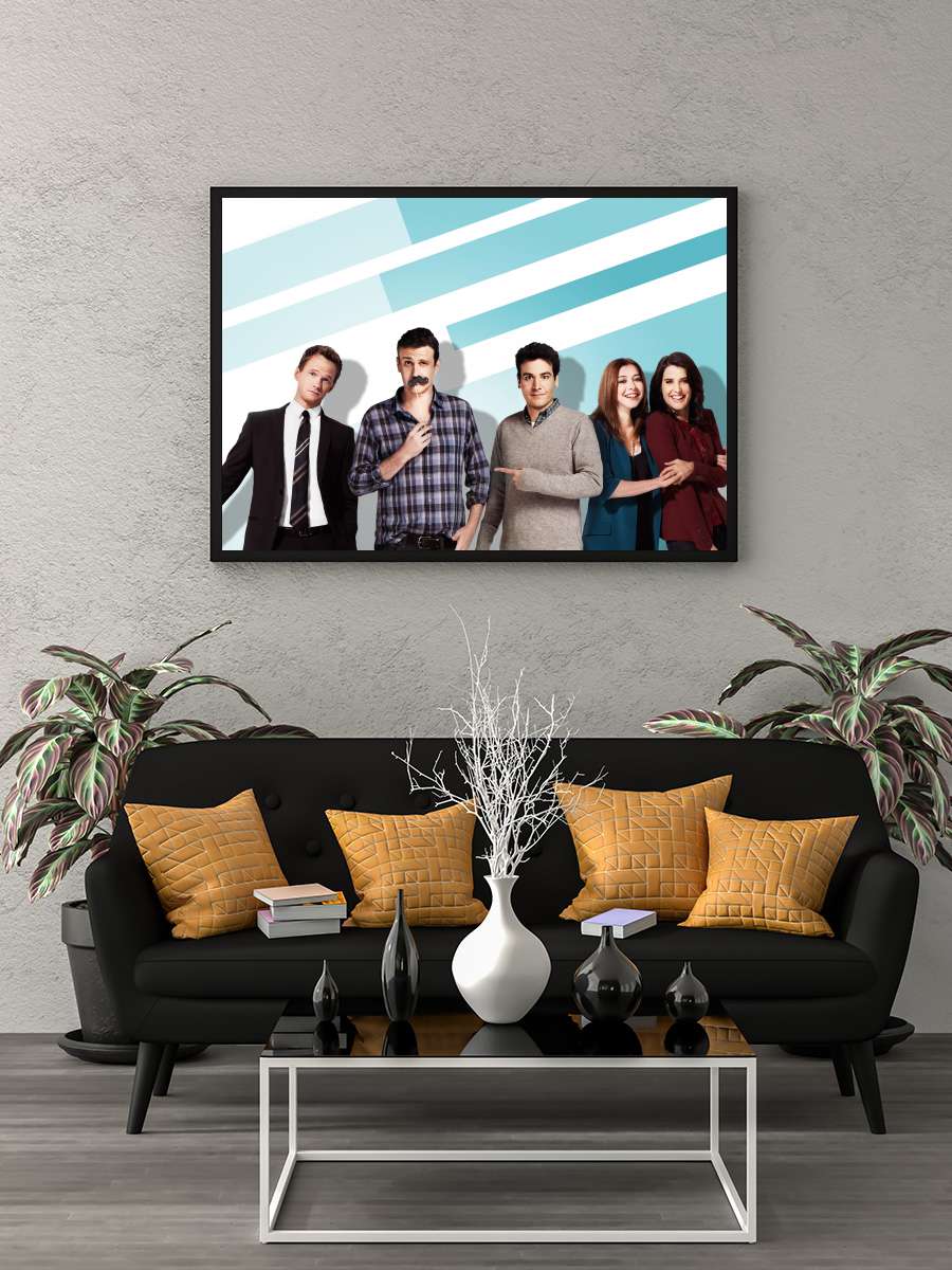 How I Met Your Mother Dizi Tablo Siyah Çerçeveli Dizi Poster Duvar Tablo