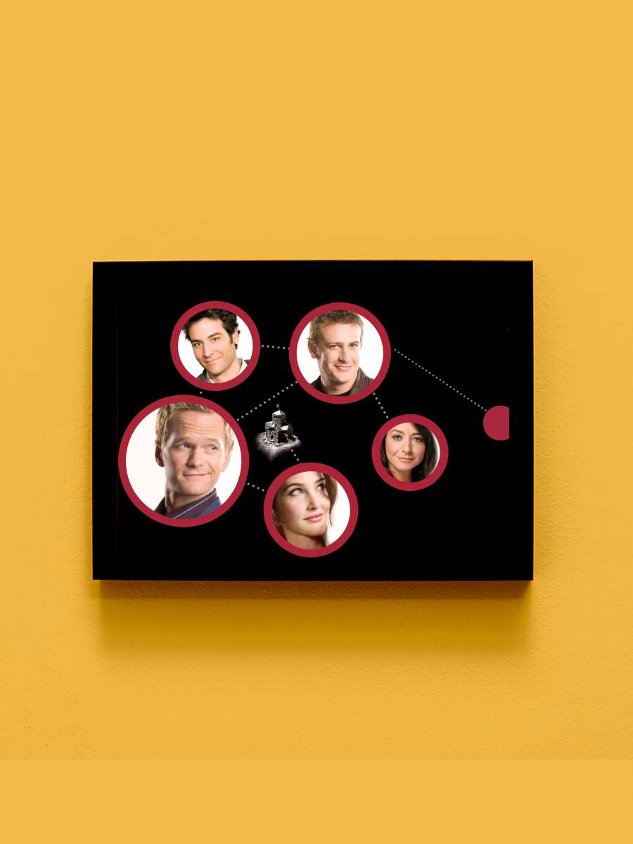 How I Met Your Mother Dizi Tablo Siyah Çerçeveli Dizi Poster Duvar Tablo