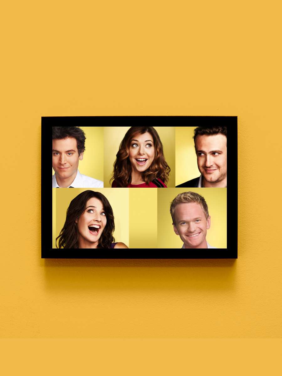 How I Met Your Mother Dizi Tablo Siyah Çerçeveli Dizi Poster Duvar Tablo