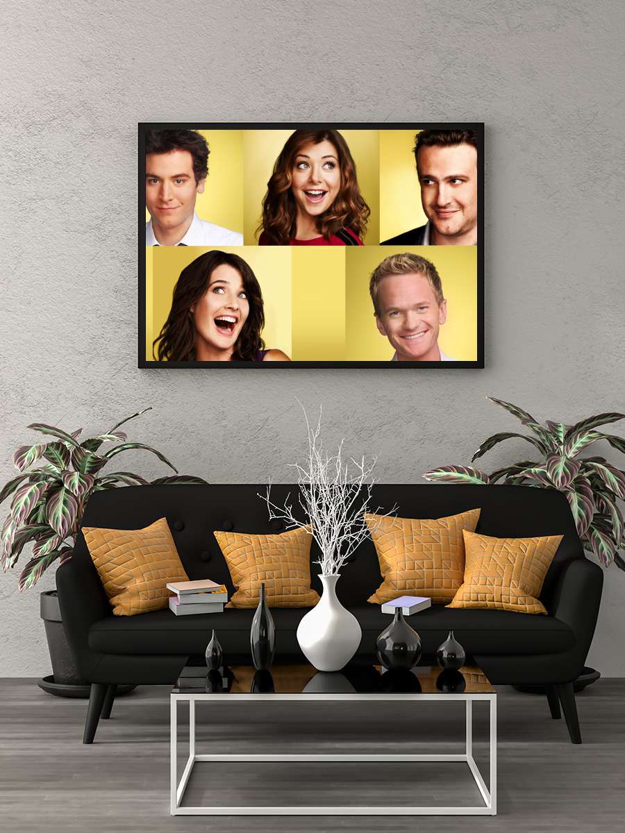 How I Met Your Mother Dizi Tablo Siyah Çerçeveli Dizi Poster Duvar Tablo