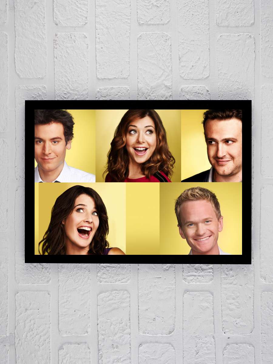 How I Met Your Mother Dizi Tablo Siyah Çerçeveli Dizi Poster Duvar Tablo