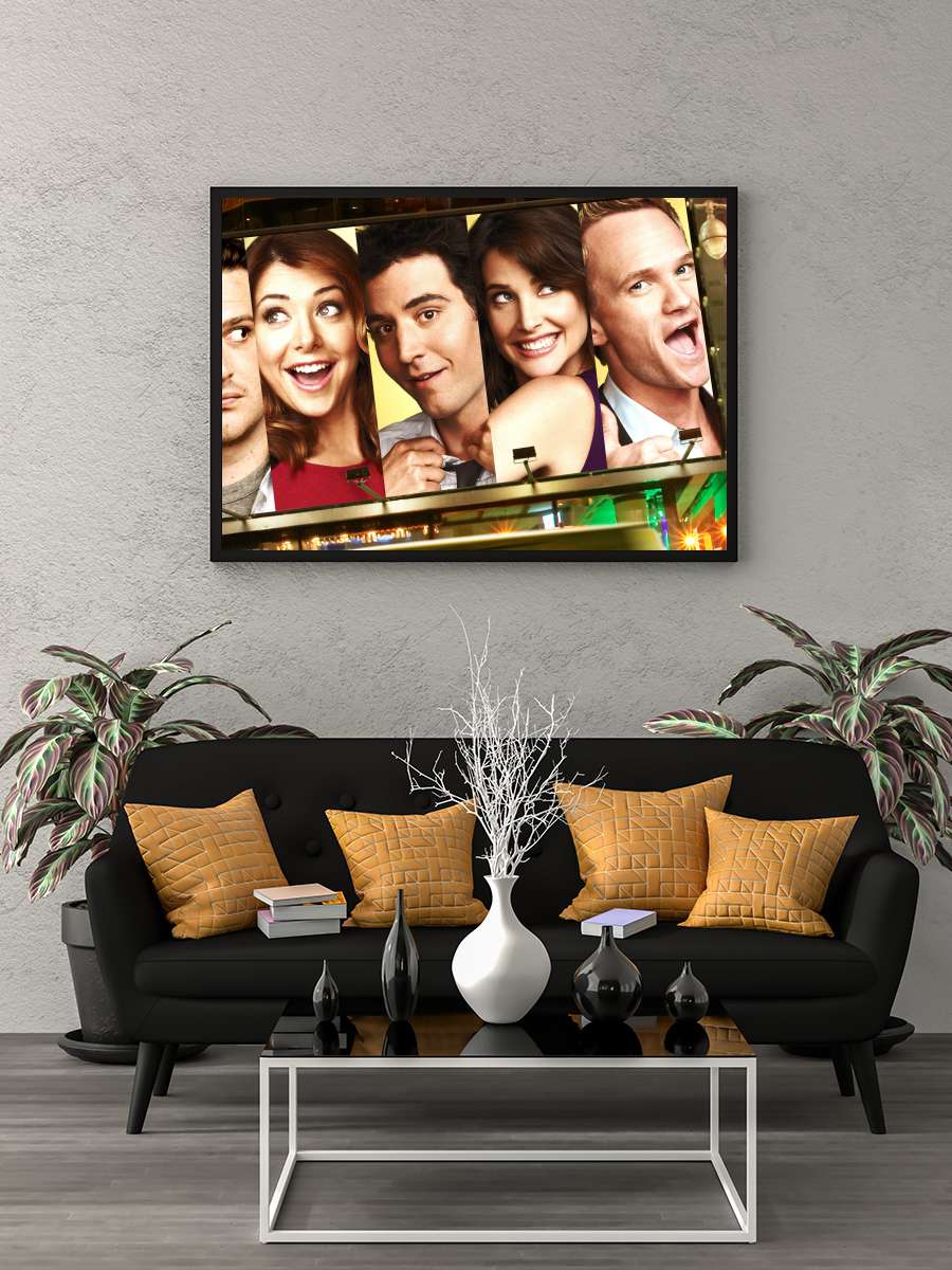 How I Met Your Mother Dizi Tablo Siyah Çerçeveli Dizi Poster Duvar Tablo