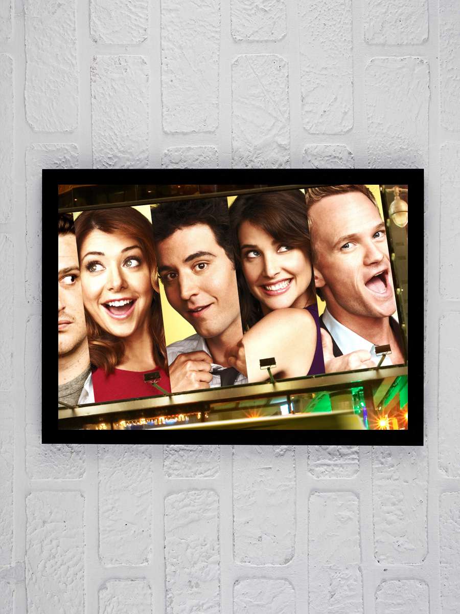 How I Met Your Mother Dizi Tablo Siyah Çerçeveli Dizi Poster Duvar Tablo