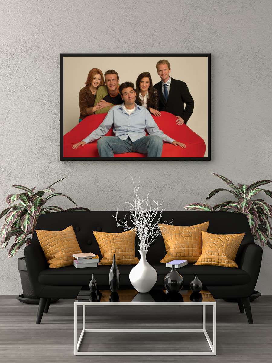 How I Met Your Mother Dizi Tablo Siyah Çerçeveli Dizi Poster Duvar Tablo