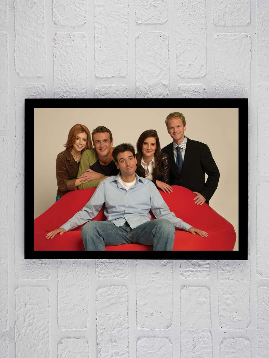 How I Met Your Mother Dizi Tablo Siyah Çerçeveli Dizi Poster Duvar Tablo