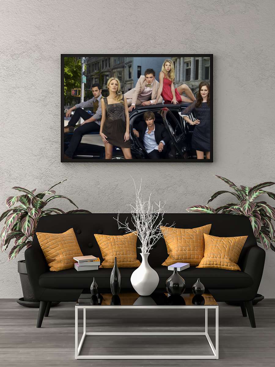 Gossip Girl Dizi Tablo Siyah Çerçeveli Dizi Poster Duvar Tablo