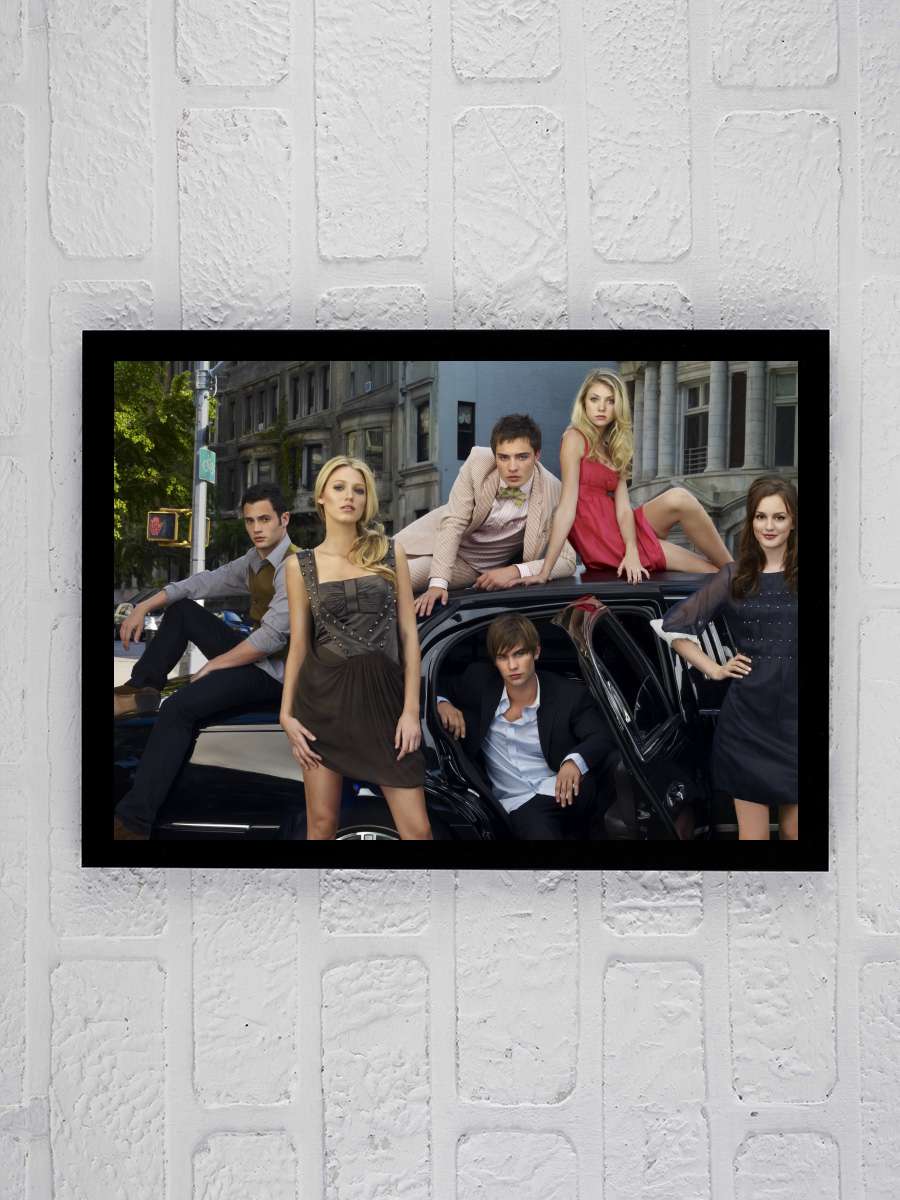 Gossip Girl Dizi Tablo Siyah Çerçeveli Dizi Poster Duvar Tablo