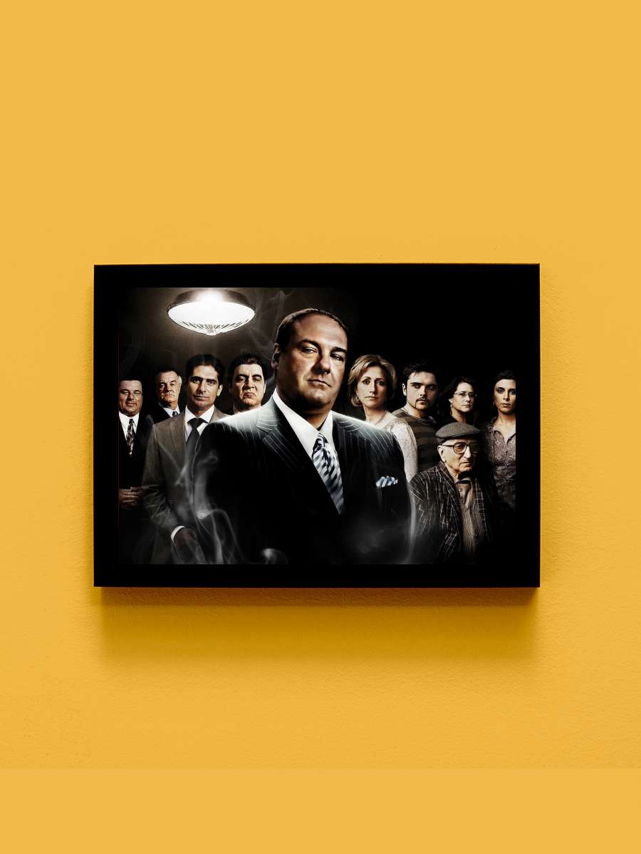 The Sopranos Dizi Tablo Siyah Çerçeveli Dizi Poster Duvar Tablo