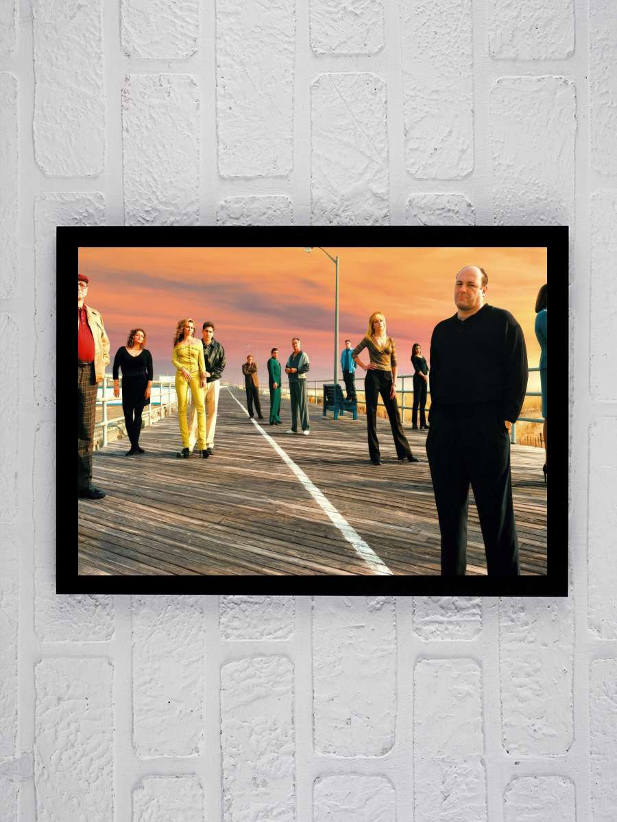 The Sopranos Dizi Tablo Siyah Çerçeveli Dizi Poster Duvar Tablo