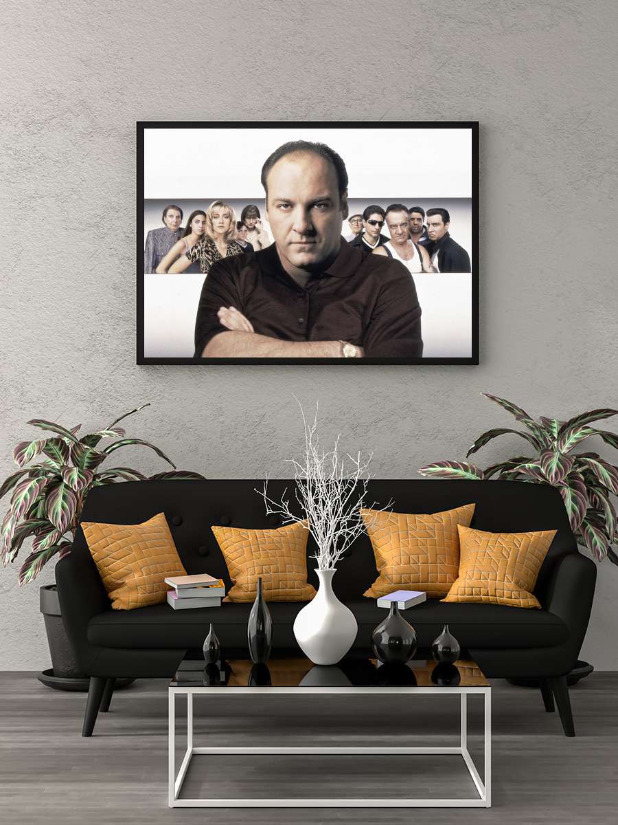 The Sopranos Dizi Tablo Siyah Çerçeveli Dizi Poster Duvar Tablo