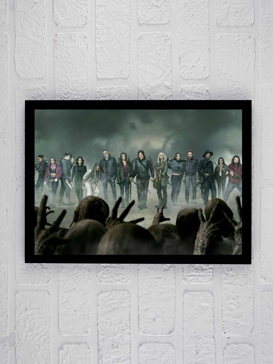 The Walking Dead Dizi Tablo Siyah Çerçeveli Dizi Poster Duvar Tablo