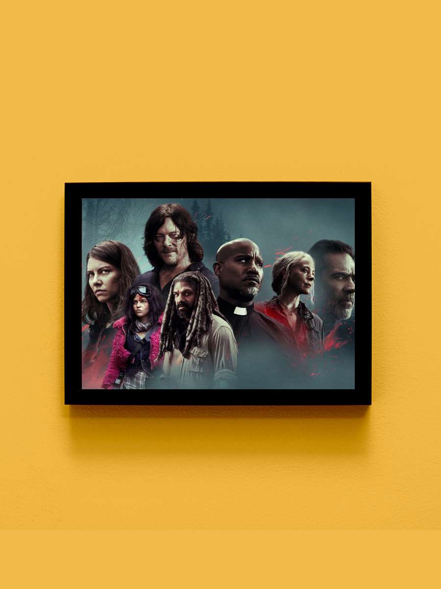 The Walking Dead Dizi Tablo Siyah Çerçeveli Dizi Poster Duvar Tablo