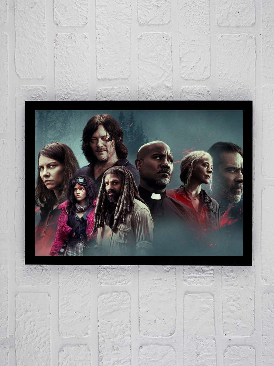 The Walking Dead Dizi Tablo Siyah Çerçeveli Dizi Poster Duvar Tablo