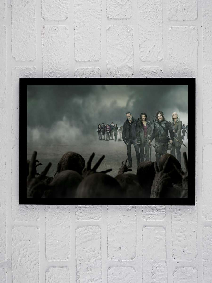 The Walking Dead Dizi Tablo Siyah Çerçeveli Dizi Poster Duvar Tablo