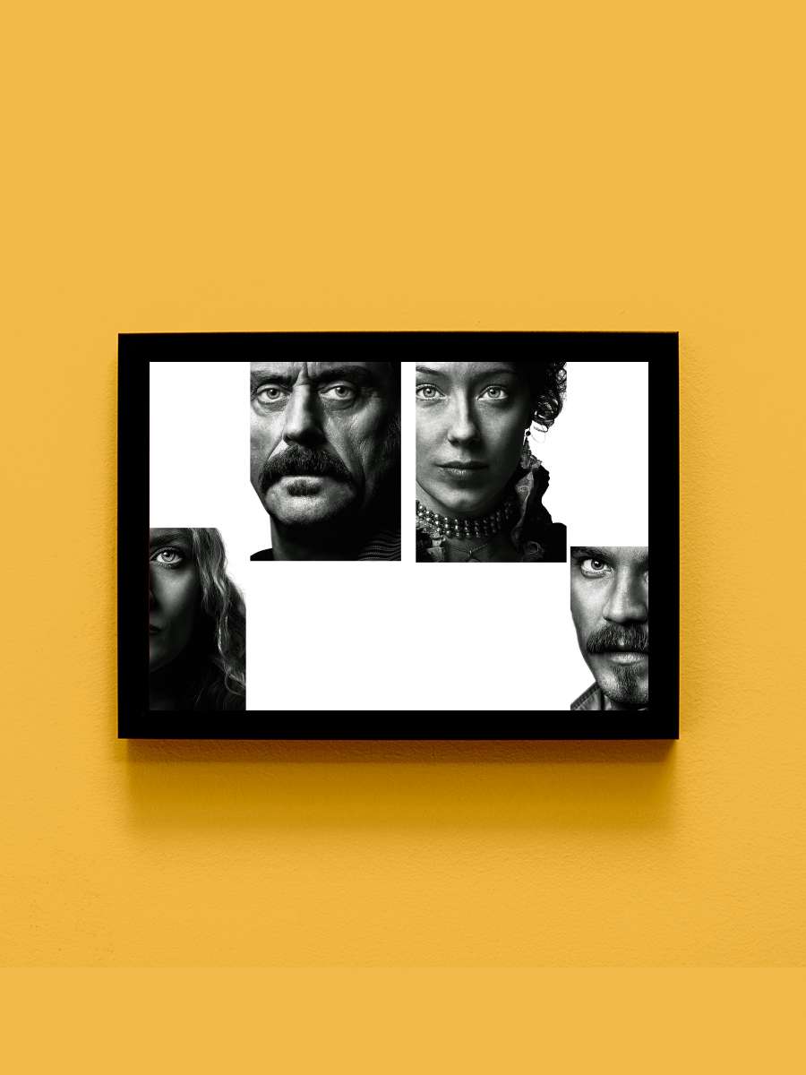 Deadwood Dizi Tablo Siyah Çerçeveli Dizi Poster Duvar Tablo