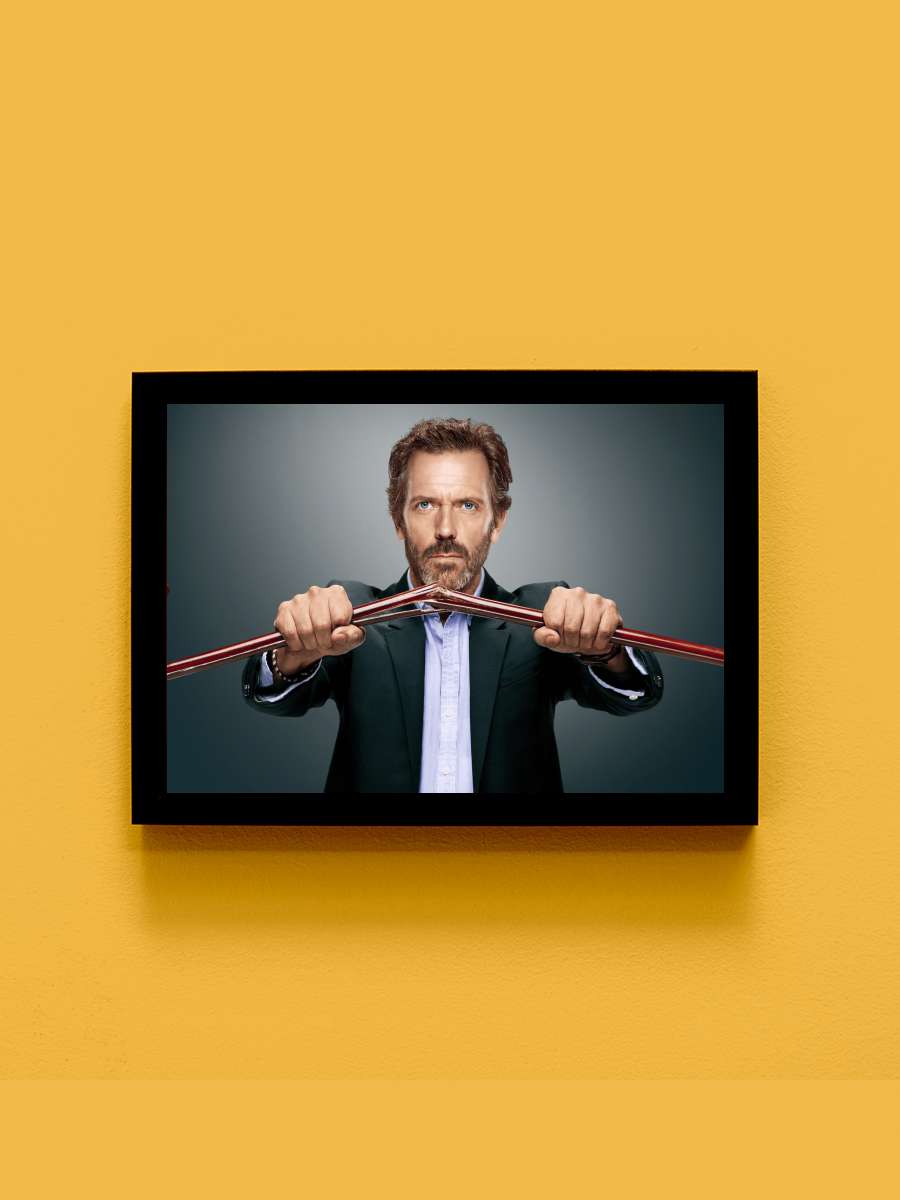 House, M.D. - House Dizi Tablo Siyah Çerçeveli Dizi Poster Duvar Tablo