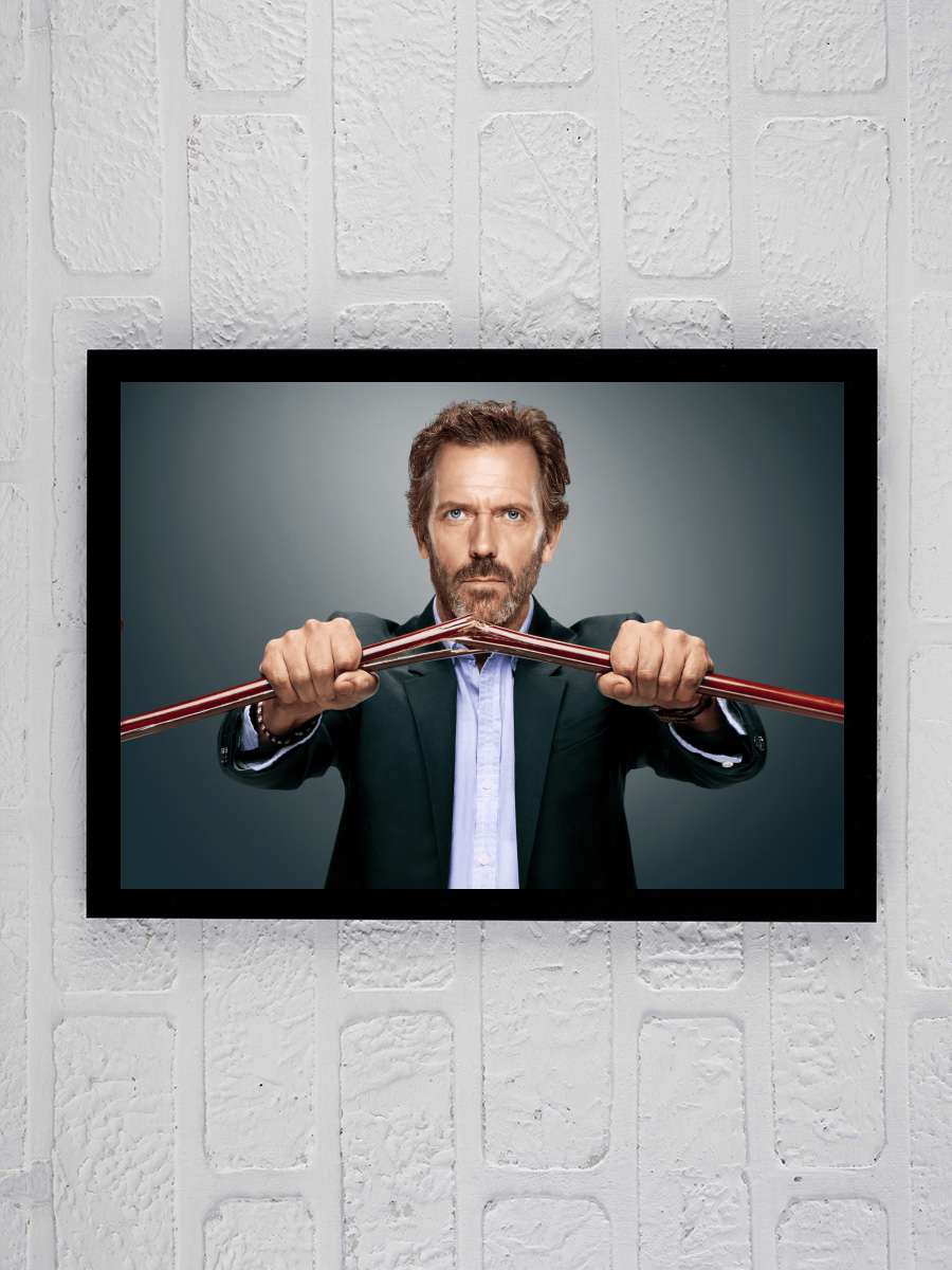 House, M.D. - House Dizi Tablo Siyah Çerçeveli Dizi Poster Duvar Tablo