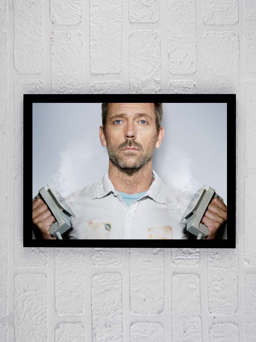 House, M.D. - House Dizi Tablo Siyah Çerçeveli Dizi Poster Duvar Tablo