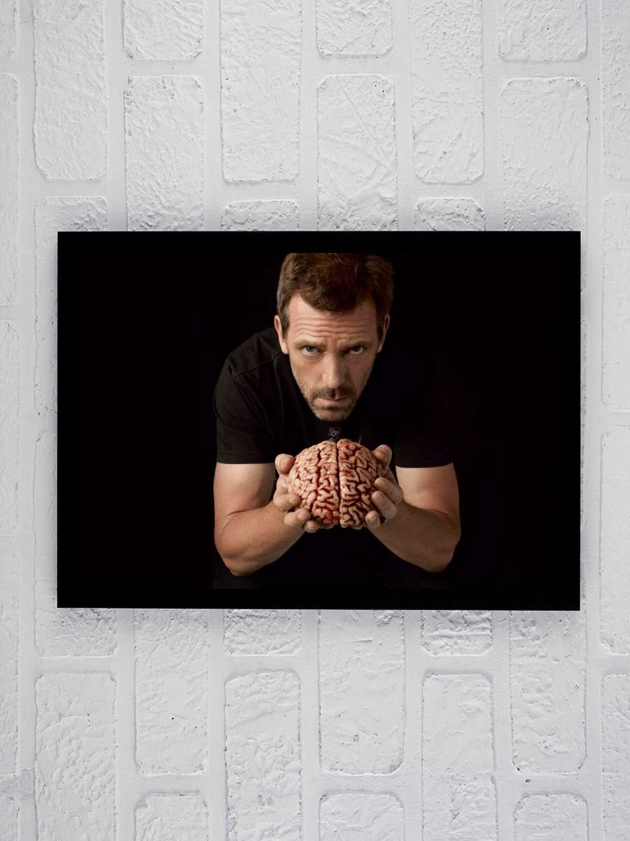 House, M.D. - House Dizi Tablo Siyah Çerçeveli Dizi Poster Duvar Tablo