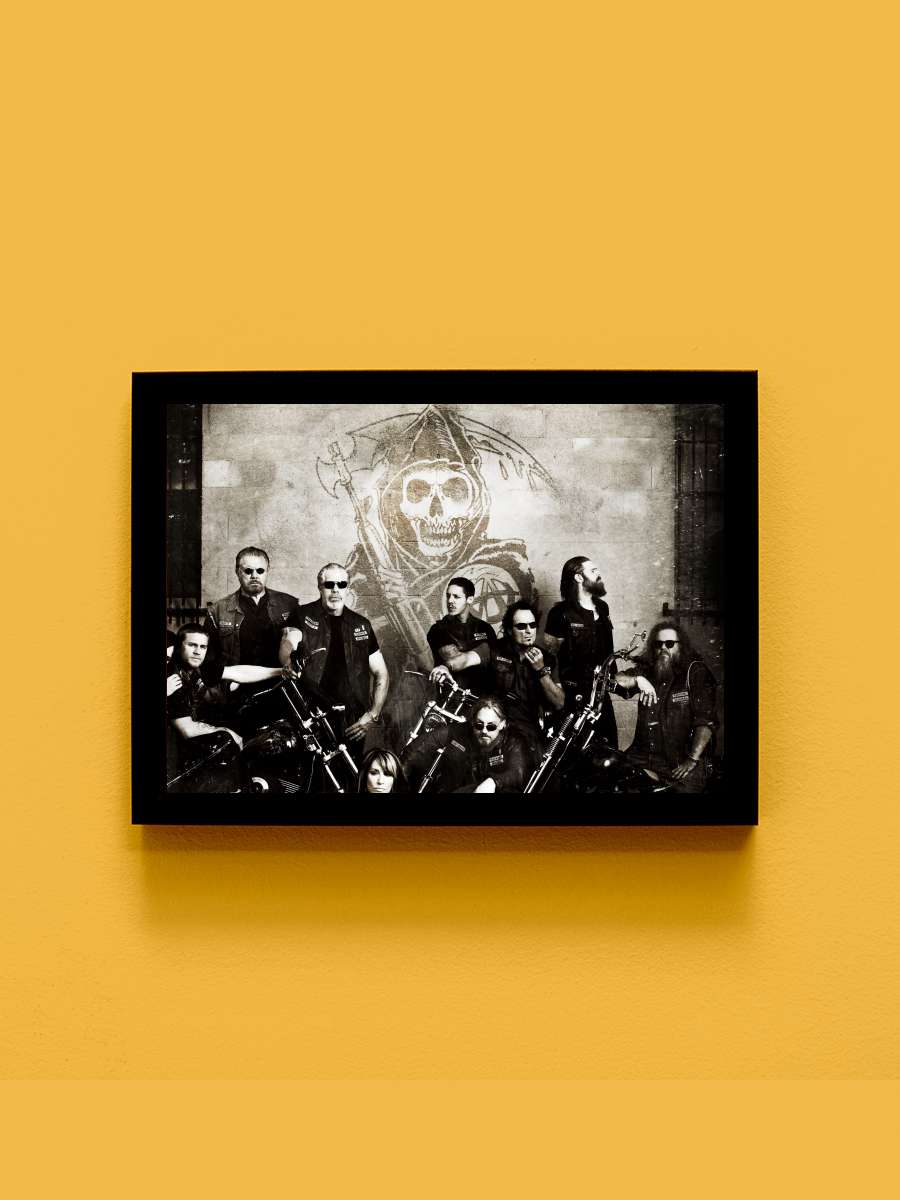 Sons of Anarchy Dizi Tablo Siyah Çerçeveli Dizi Poster Duvar Tablo