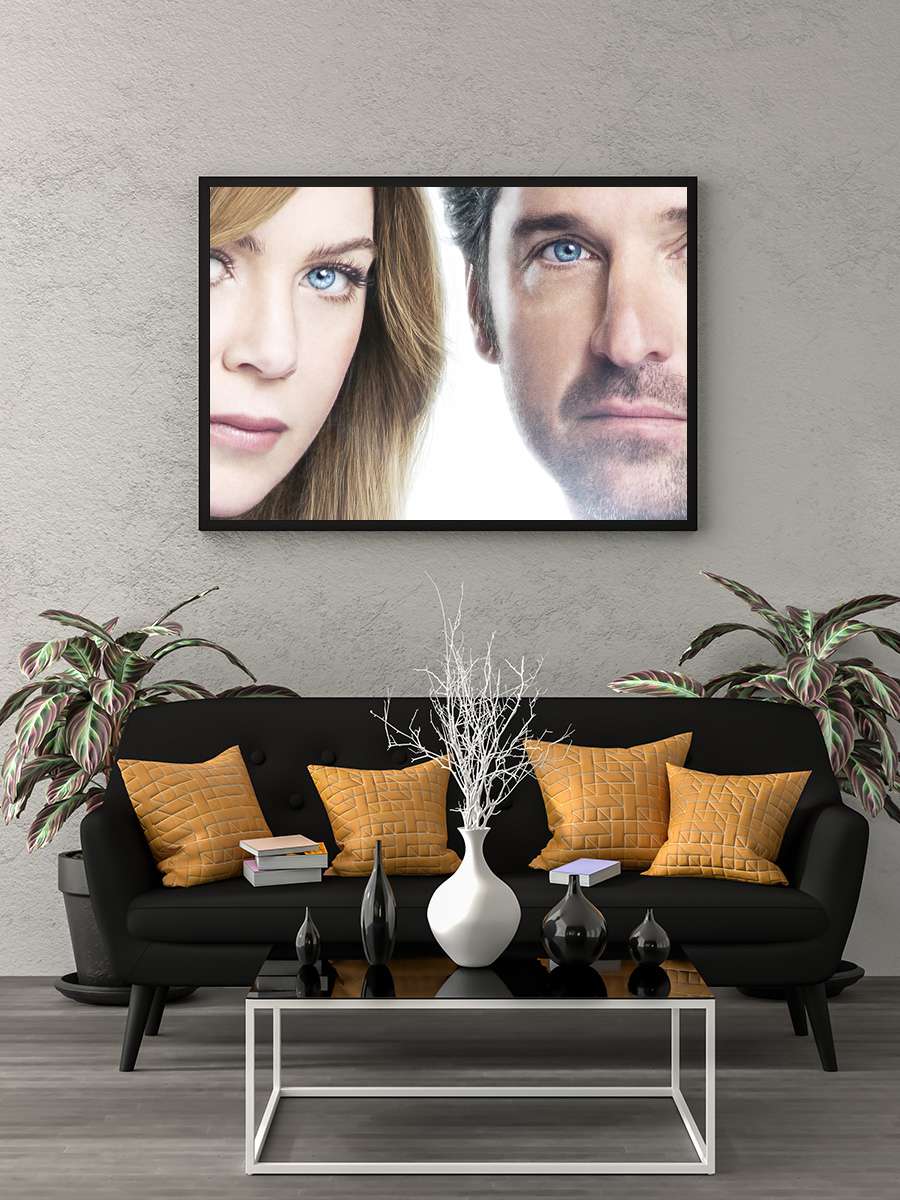 Grey's Anatomy Dizi Tablo Siyah Çerçeveli Dizi Poster Duvar Tablo