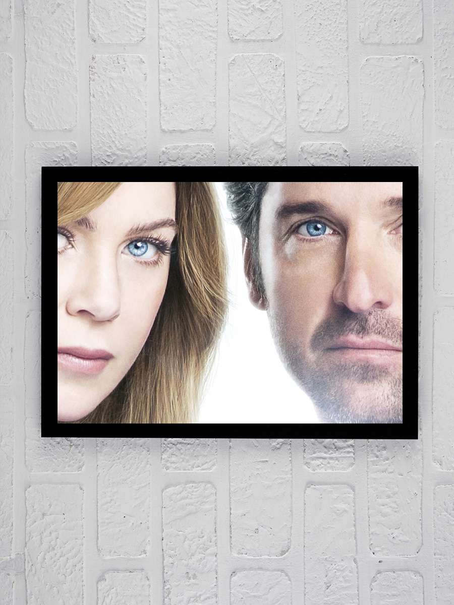 Grey's Anatomy Dizi Tablo Siyah Çerçeveli Dizi Poster Duvar Tablo